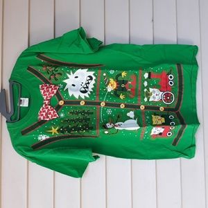 NWOT Christmas t-shirt snowman cats